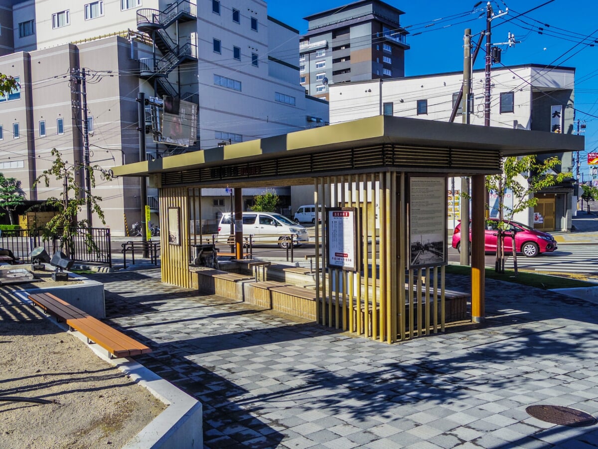 湯の川温泉足湯の写真 