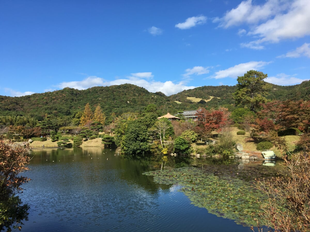 毛利氏庭園・毛利博物館の写真 
