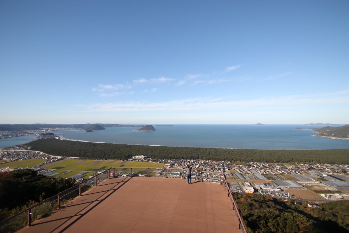 鏡山展望台の写真 