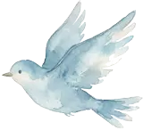 青空を飛ぶ小さな鳥